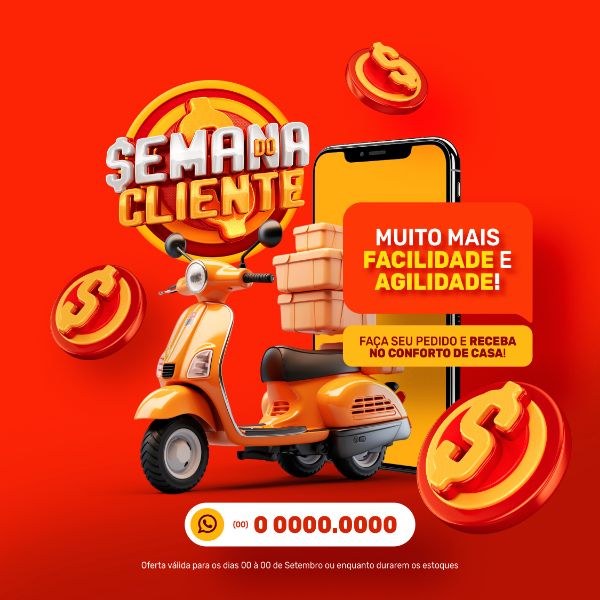 Dia Do Cliente De Setembro Selo D Semana Do Cliente Delivery Banner